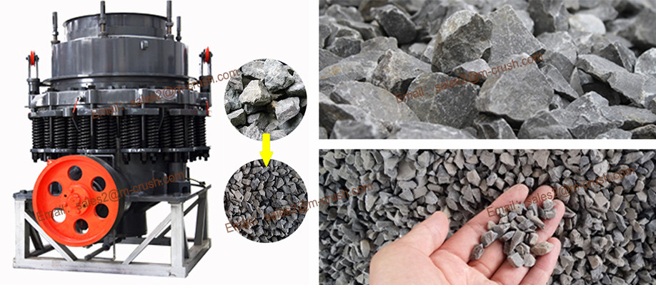 Mining Machine Spring/Hydraulic Cone Crusher with high adaptability in primary,second crushing
